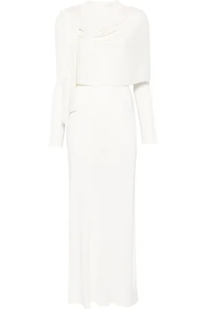 AYA MUSE Abito lungo con dettaglio foulard
