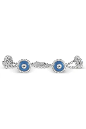 LB Exclusive Bracciale Eye in oro bianco 18 carati con diamanti
