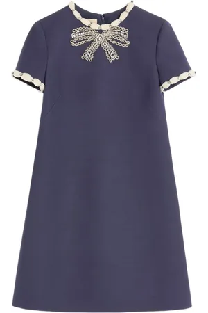 VALENTINO GARAVANI Abito corto in crêpe couture