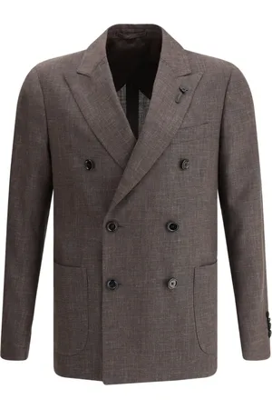 LARDINI Blazer con spilla