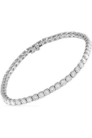 LB Exclusive Bracciale tennis in oro bianco 14 carati con diamanti
