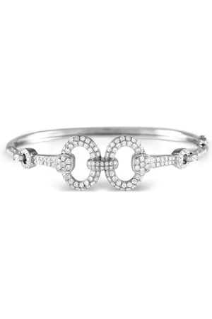 LB Exclusive Bracciale rigido in oro bianco 18kt con diamanti Pre-owned