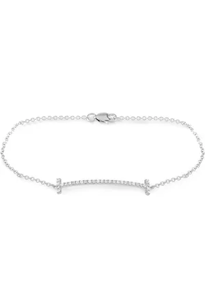LB Exclusive Bracciale in oro bianco 14 carati con diamanti