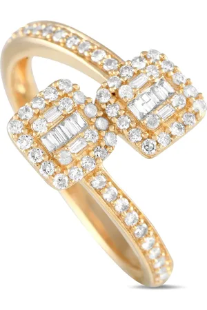 LB Exclusive Anello in giallo 14 carati con diamanti