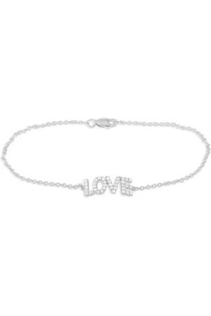 LB Exclusive Bracciale Love in oro bianco 14 carati con diamanti