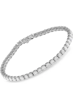 LB Exclusive Bracciale tennis in oro bianco 14 carati con diamanti