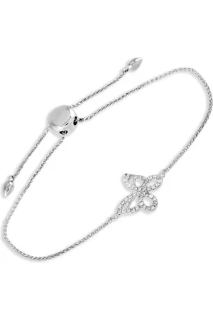 LB Exclusive Bracciale Butterfly in oro bianco 14 carati con diamanti