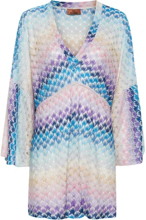Missoni Copricostume con motivo a zigzag