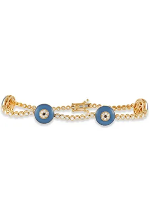 LB Exclusive Bracciale Evil Eye in giallo 18 carati con diamanti