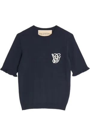 VALENTINO GARAVANI Top in lana con ricamo