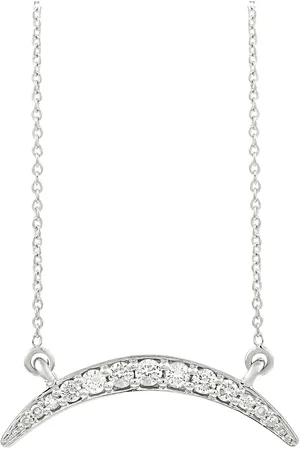 LB Exclusive Collana con pendente in oro bianco 14 carati con diamanti Pre-owned