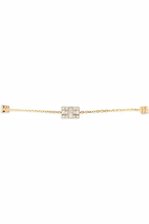LB Exclusive Bracciale Station in giallo 14 carati con diamanti