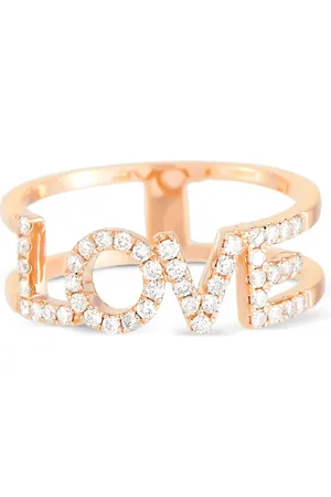 LB Exclusive Anello Love in oro 14 carati con diamanti