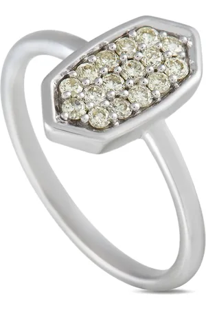 LB Exclusive Anello in oro bianco 14 carati con diamanti