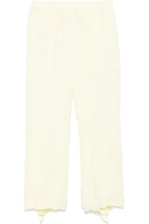 Issey Miyake Pantaloni con effetto stropicciato
