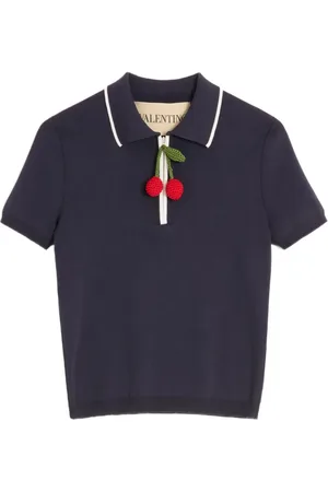 VALENTINO GARAVANI Polo con ciondolo Cherry