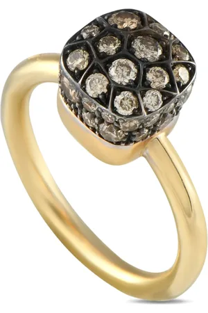 Pomellato Anello Nudo in giallo 18 carati con diamanti