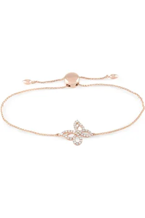 LB Exclusive Bracciale Butterfly in oro 14 carati con diamanti