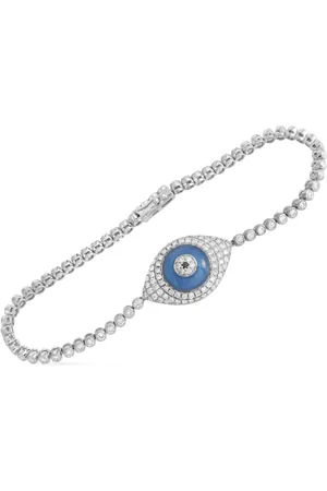 LB Exclusive Bracciale Eye in oro bianco 18 carati con diamanti