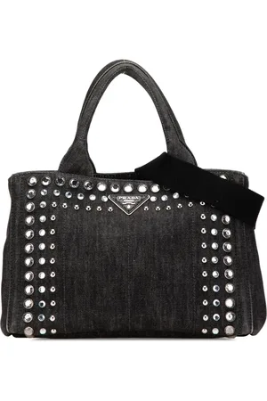 Prada Borsa a tracolla Canapa Bijoux piccola in denim 2010-2024