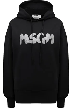 Msgm Felpa in cotone con cappuccio