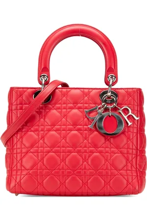 Dior Borsa a tracolla Lady Dior media in pelle di agnello con motivo Cannage 2011