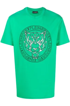 Philipp Plein T-shirt girocollo con stampa tigre