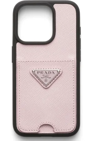 Prada Cover per iPhone 15 Pro con logo triangolare