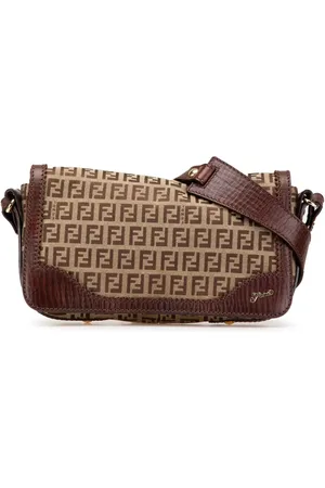 Fendi Borsa a spalla in tela con motivo Zucchino 2000-2010
