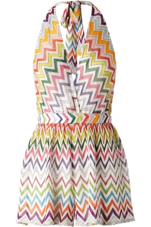 Missoni Tuta corta con motivo a zigzag