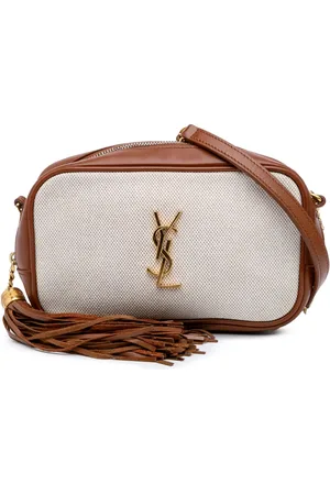 Saint Laurent Borsa a tracolla Lou mini in tela con monogramma 2019