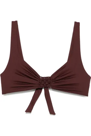 FISICO Top bikini con dettaglio macramé