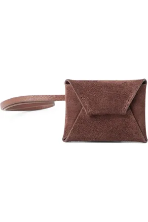 Brunello Cucinelli Ciondolo per borsa in pelle scamosciata