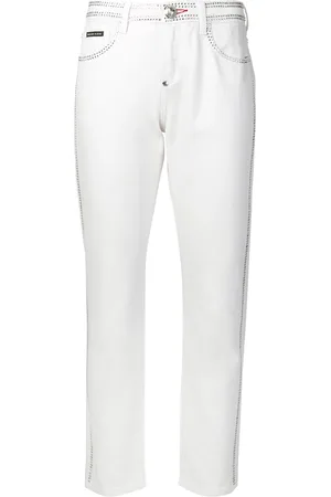 Philipp Plein Jeans slim con cristalli