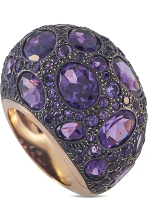 Pomellato Anello Tabou in giallo 18 carati con ametista