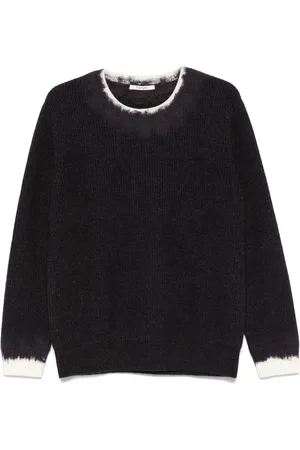 KANGRA CASHMERE Maglione con finitura a contrasto