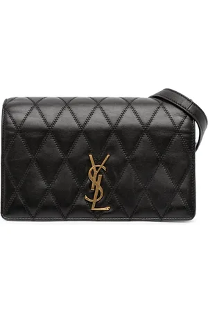 Saint Laurent Borsa a tracolla Angie in pelle di agnello trapuntata con catena 2019
