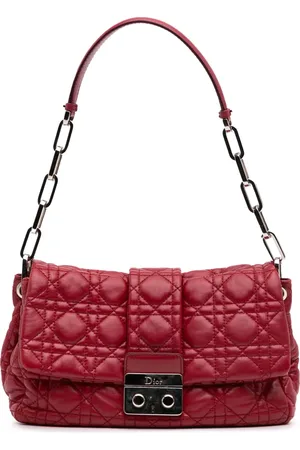 Dior Borsa a spalla New Lock in pelle di agnello con motivo Cannage e battente 2010