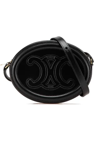 Céline Borsa a tracolla Cuir Oval piccola in pelle di vitello con chiusura Triomphe 2021