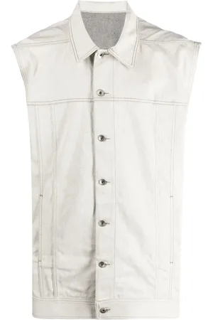 Rick Owens Canotta denim smanicata
