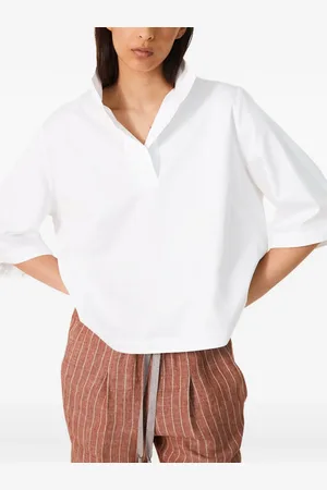 BIANCALANCIA Blusa in popeline