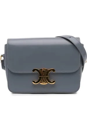 Céline Borsa a tracolla in pelle di vitello lucida con chiusura Triomphe 2023