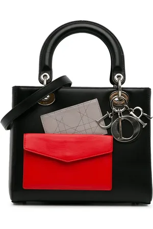Dior Borsa a tracolla Pockets Lady Dior media in pelle di vitello 2014