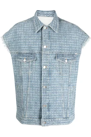 Givenchy Gilet denim con motivo 4G