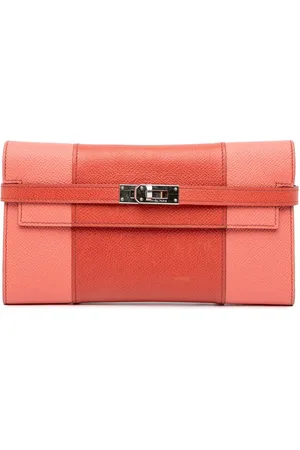 Hermès Portafoglio Longue Flag Kelly in pelle Epsom 2011