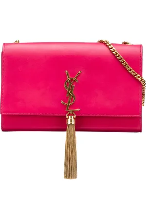 Saint Laurent Borsa a tracolla Kate media in pelle di vitello liscia con monogramma e nappa 2014