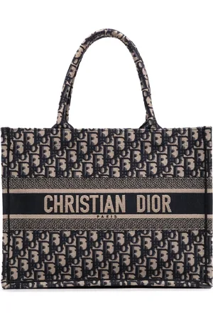 Dior Borsa tote Oblique Book grande in tela 2020