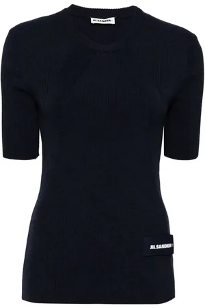 Jil Sander Top con applicazione logo