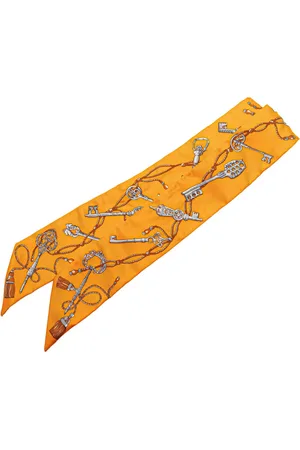 Hermès Foulard Les Cles a Pois Twilly in seta XX secolo