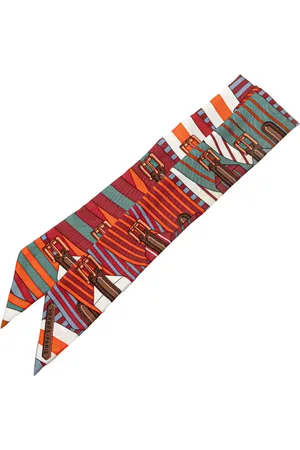 Hermès Foulard Sangles in seta Twilly XX secolo